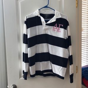 Delta Gamma oversized long sleeve jersey sweater